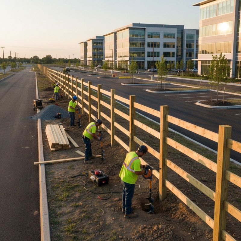 Boundary Fence Installation detail
